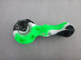 Silicone Hand Pipe with Glass Bowl, Dabber, and Jar